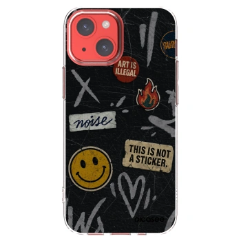 Picasee silikonska prozirna maskica za Apple iPhone 13 mini - STICKERS x TAGS