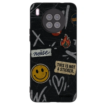 Picasee crna silikonska maskica za Huawei Nova 8i - STICKERS x TAGS