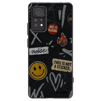 Picasee crna silikonska maskica za Xiaomi Redmi Note 11 Pro - STICKERS x TAGS