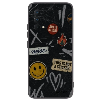 Picasee crna silikonska maskica za Realme GT Master Edition 5G - STICKERS x TAGS