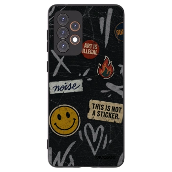 Picasee crna silikonska maskica za Samsung Galaxy A33 5G A336 - STICKERS x TAGS