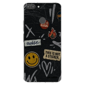 Picasee silikonska prozirna maskica za Huawei P Smart - STICKERS x TAGS