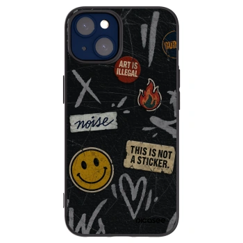 Picasee crna silikonska maskica za Apple iPhone 14 - STICKERS x TAGS