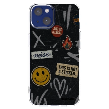 Picasee silikonska prozirna maskica za Apple iPhone 14 - STICKERS x TAGS