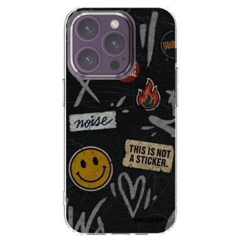 Picasee silikonska prozirna maskica za Apple iPhone 14 Pro - STICKERS x TAGS