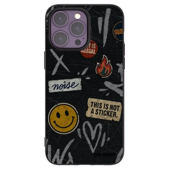 Picasee crna silikonska maskica za Apple iPhone 14 Pro Max - STICKERS x TAGS