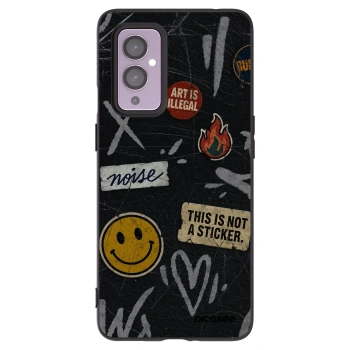 Picasee crna silikonska maskica za OnePlus 9 - STICKERS x TAGS