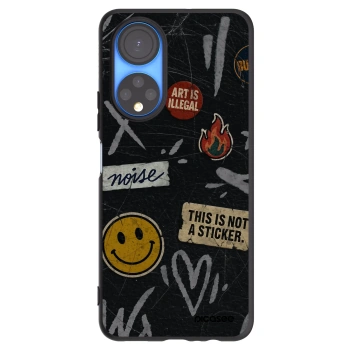 Picasee crna silikonska maskica za Honor X7 - STICKERS x TAGS