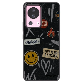Picasee crna silikonska maskica za Xiaomi 13 Lite - STICKERS x TAGS