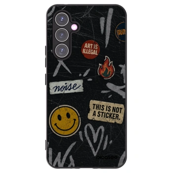 Picasee crna silikonska maskica za Samsung Galaxy A54 5G A546B - STICKERS x TAGS