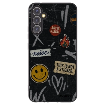 Picasee crna silikonska maskica za Samsung Galaxy A34 5G A346B - STICKERS x TAGS