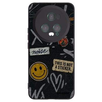 Picasee crna silikonska maskica za Honor Magic5 Pro - STICKERS x TAGS