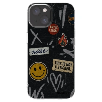 Picasee silikonska prozirna maskica za Apple iPhone 15 - STICKERS x TAGS