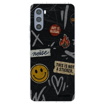 Picasee silikonska prozirna maskica za Motorola Moto G62 - STICKERS x TAGS