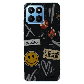 Picasee silikonska prozirna maskica za Honor 70 Lite - STICKERS x TAGS
