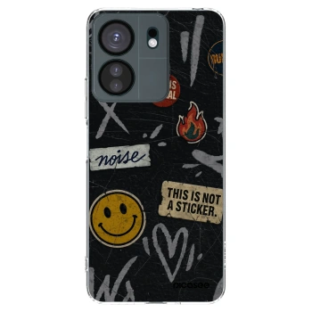 Picasee silikonska prozirna maskica za Xiaomi Redmi 13C 4G - STICKERS x TAGS