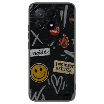 Picasee crna silikonska maskica za Xiaomi Poco X6 Pro - STICKERS x TAGS
