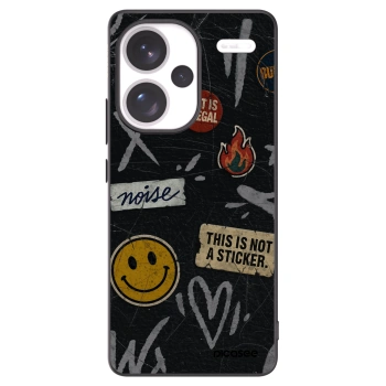 Picasee crna silikonska maskica za Xiaomi Redmi Note 13 Pro+ 5G - STICKERS x TAGS