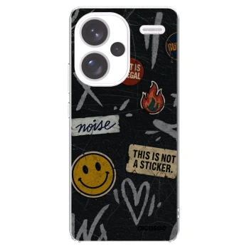 Picasee silikonska prozirna maskica za Xiaomi Redmi Note 13 Pro+ 5G - STICKERS x TAGS