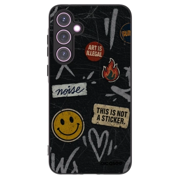 Picasee crna silikonska maskica za Samsung Galaxy A35 5G A356B - STICKERS x TAGS