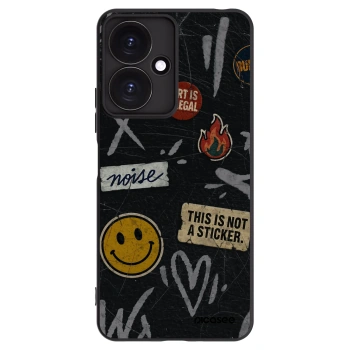 Picasee crna silikonska maskica za Xiaomi Redmi 13C 5G - STICKERS x TAGS