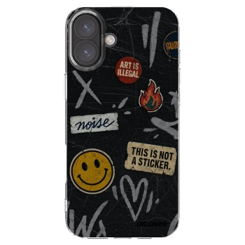 Picasee silikonska prozirna maskica za Apple iPhone 16 Plus - STICKERS x TAGS