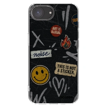 Picasee silikonska prozirna maskica za Apple iPhone 16e - STICKERS x TAGS