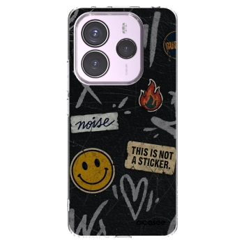 Picasee silikonska prozirna maskica za Xiaomi Redmi Note 14 5G - STICKERS x TAGS