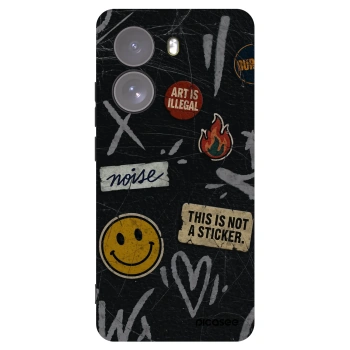 Picasee crna silikonska maskica za Xiaomi Poco X7 - STICKERS x TAGS