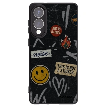 Picasee crna silikonska maskica za Samsung Galaxy S25 Edge 5G - STICKERS x TAGS