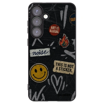 Picasee crna silikonska maskica za Samsung Galaxy S25+ 5G - STICKERS x TAGS