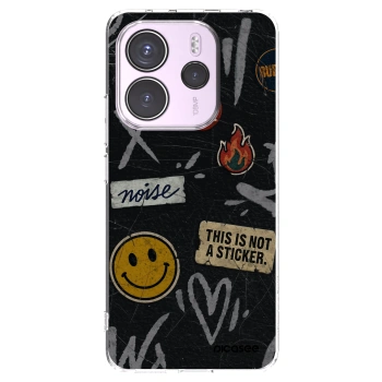 Picasee silikonska prozirna maskica za Xiaomi Redmi Note 14 4G - STICKERS x TAGS