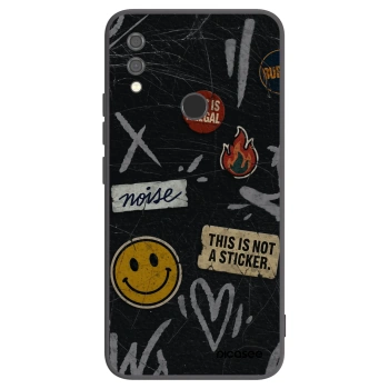 Picasee crna silikonska maskica za Xiaomi Redmi Note 7 - STICKERS x TAGS