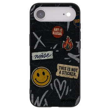 Picasee crna silikonska maskica za Apple iPhone Air - STICKERS x TAGS