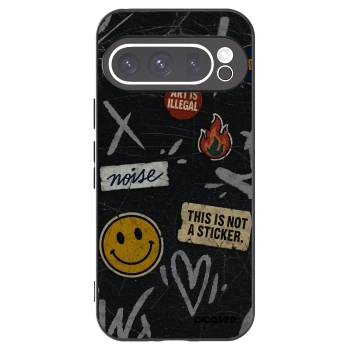 Picasee crna silikonska maskica za Google Pixel 9 Pro XL - STICKERS x TAGS