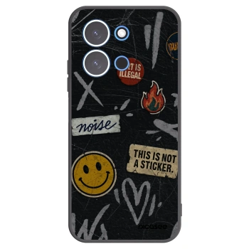 Picasee crna silikonska maskica za Xiaomi Redmi 15C 4G - STICKERS x TAGS