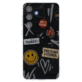 Picasee silikonska prozirna maskica za Samsung Galaxy S25 FE 5G - STICKERS x TAGS