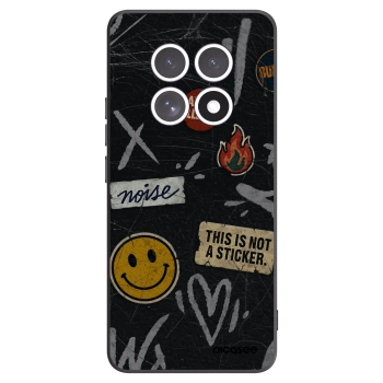 Picasee crna silikonska maskica za Xiaomi Redmi Note 15 - STICKERS x TAGS