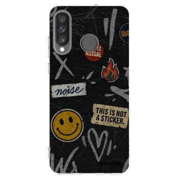 Picasee silikonska prozirna maskica za Huawei P30 Lite - STICKERS x TAGS