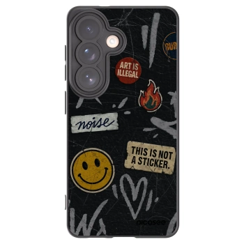 Picasee crna silikonska maskica za Samsung Galaxy S26 - STICKERS x TAGS