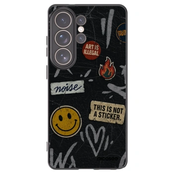 Picasee crna silikonska maskica za Samsung Galaxy S26 Ultra - STICKERS x TAGS