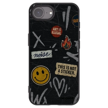 Picasee crna silikonska maskica za Apple iPhone 17e - STICKERS x TAGS