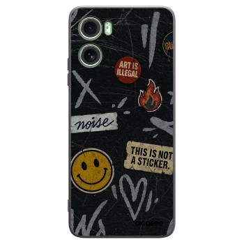Picasee crna silikonska maskica za Motorola Moto G06 - STICKERS x TAGS