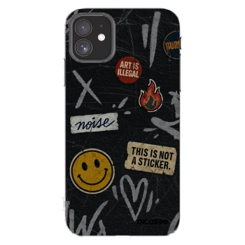 Picasee silikonska prozirna maskica za Apple iPhone 11 - STICKERS x TAGS