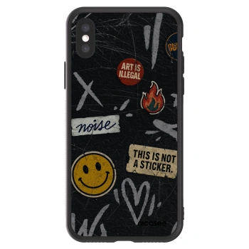 Picasee ULTIMATE CASE za Apple iPhone X/XS - STICKERS x TAGS