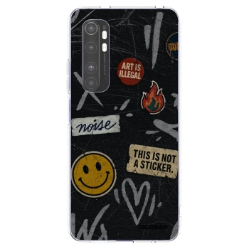 Picasee silikonska prozirna maskica za Xiaomi Mi Note 10 Lite - STICKERS x TAGS