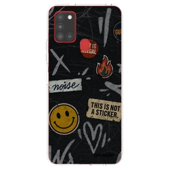 Picasee silikonska prozirna maskica za Samsung Galaxy A21s - STICKERS x TAGS