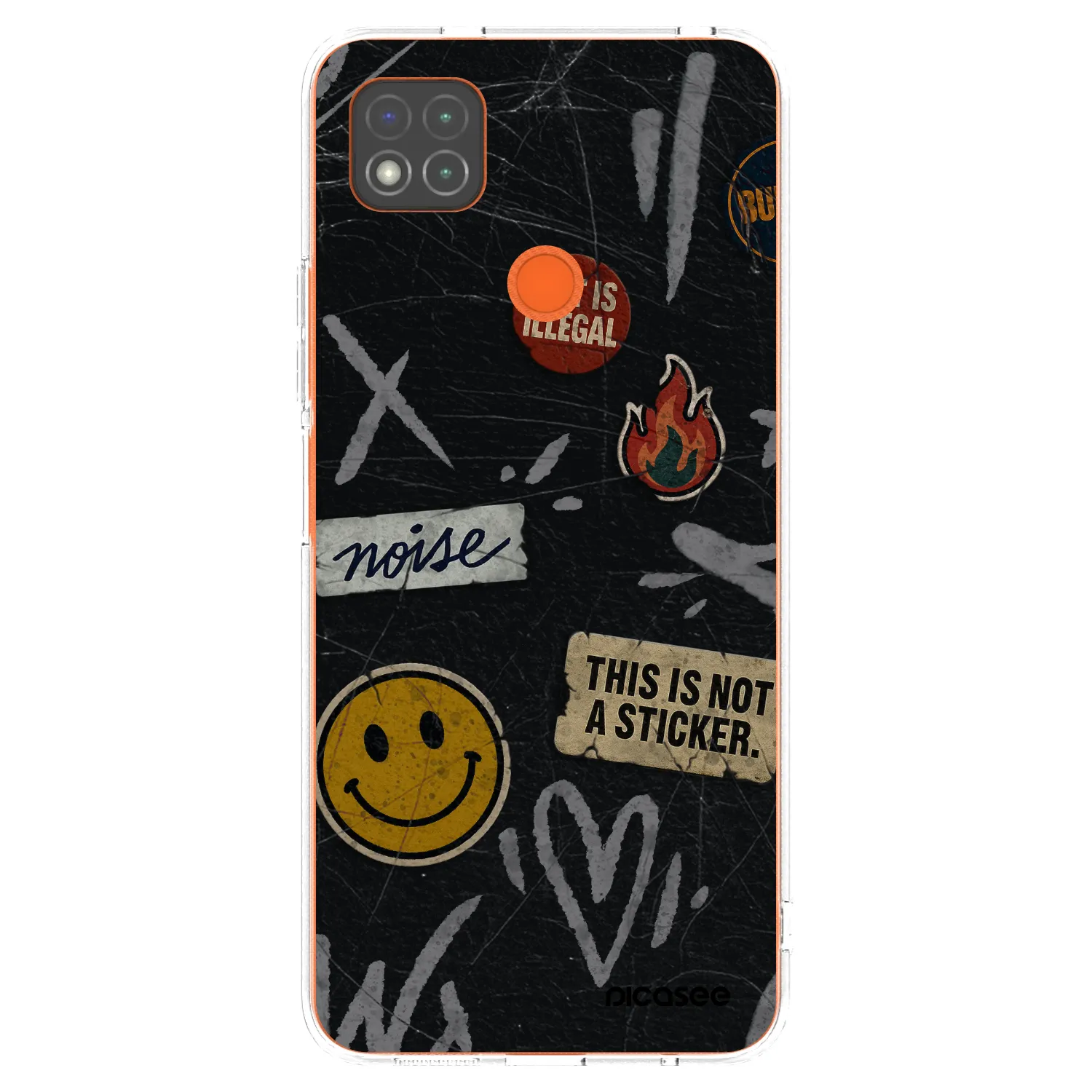 Picasee silikonska prozirna maskica za Xiaomi Redmi 9C - STICKERS x TAGS