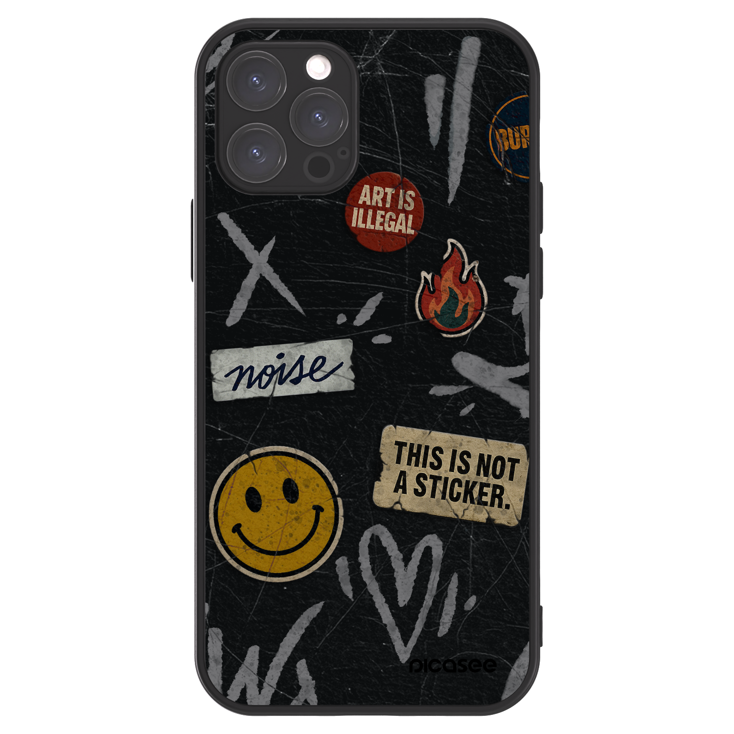 Picasee ULTIMATE CASE za Apple iPhone 12 Pro - STICKERS x TAGS