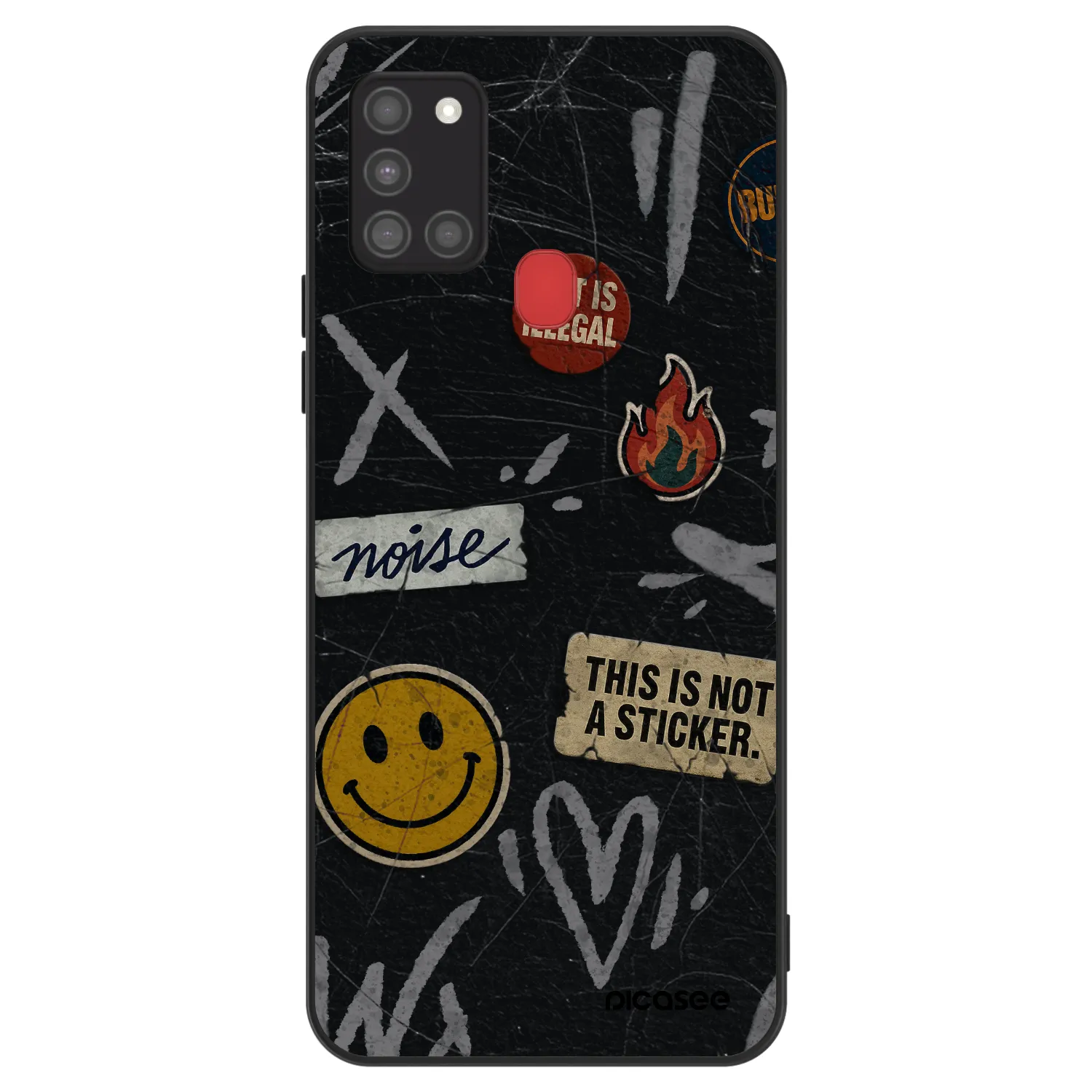 Picasee ULTIMATE CASE za Samsung Galaxy A21s - STICKERS x TAGS